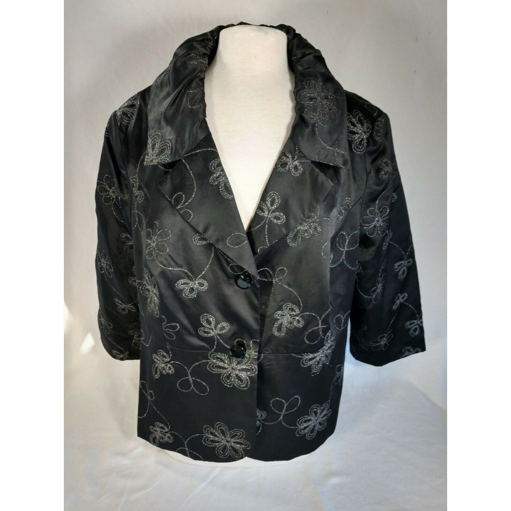 ISABELLA WOMEN'S EVENING JACKET 22W BLACK